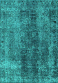 Oriental Turquoise Industrial Rug, urb1505turq