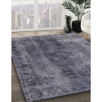 Mid-Century Modern Gray Oriental Rug, urb1505