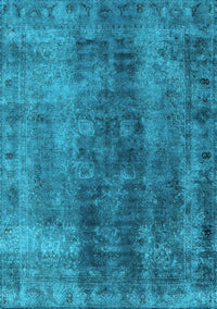 Oriental Light Blue Industrial Rug, urb1505lblu