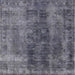 Square Machine Washable Industrial Modern Gray Rug, wshurb1505