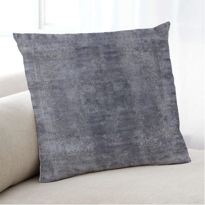 Lifestyle Image of Mid-Century Modern Urban Square Gray Throw Pillow, 18 inch by 18 inch, pwurb1505