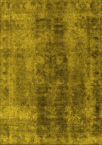 Oriental Yellow Industrial Rug, urb1505yw