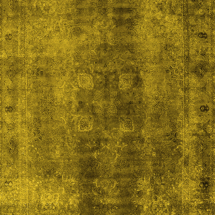 Oriental Yellow Industrial Rug, urb1505yw