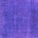 Square Oriental Purple Industrial Rug, urb1506pur