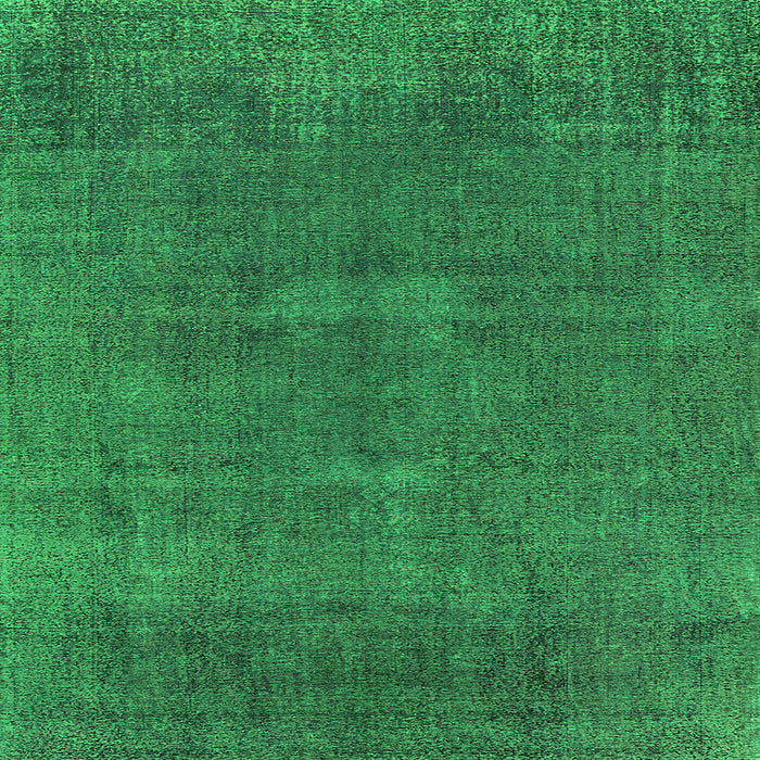 Square Machine Washable Oriental Green Industrial Area Rugs, wshurb1506grn