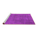 Sideview of Machine Washable Oriental Pink Industrial Rug, wshurb1507pnk