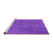 Sideview of Machine Washable Oriental Purple Industrial Area Rugs, wshurb1507pur