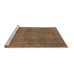 Sideview of Machine Washable Oriental Brown Industrial Rug, wshurb1507brn