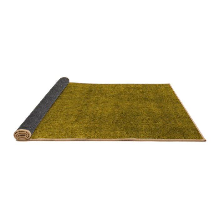 Sideview of Oriental Yellow Industrial Rug, urb1507yw
