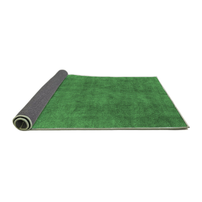 Sideview of Oriental Emerald Green Industrial Rug, urb1507emgrn