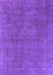 Machine Washable Oriental Purple Industrial Area Rugs, wshurb1507pur