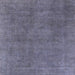 Square Mid-Century Modern Slate Blue Grey Oriental Rug, urb1507