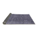 Sideview of Mid-Century Modern Purple Oriental Rug, urb1508