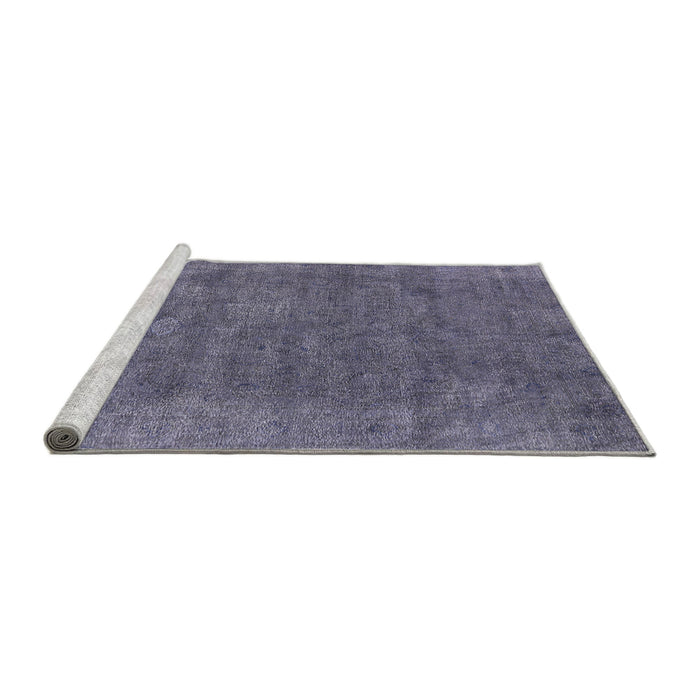 Sideview of Machine Washable Industrial Modern Grape Purple Rug, wshurb1508