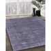 Mid-Century Modern Purple Oriental Rug in Family Room, urb1508