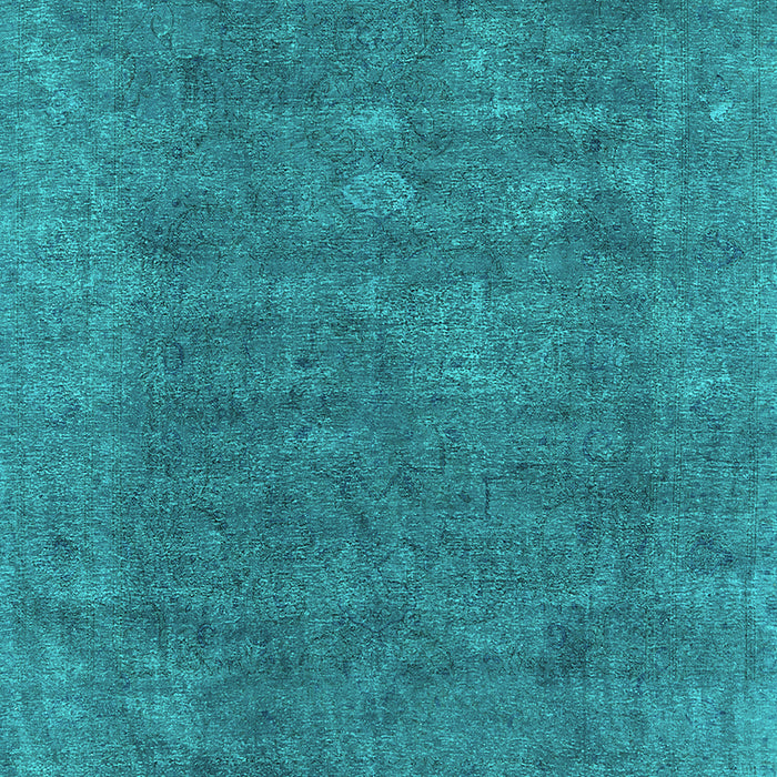 Machine Washable Oriental Turquoise Industrial Area Rugs, wshurb1508turq
