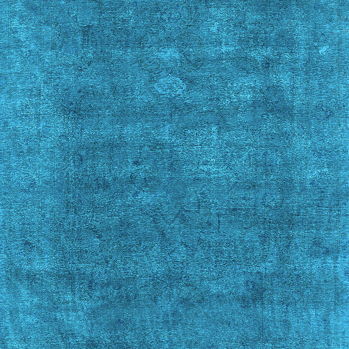 Machine Washable Oriental Light Blue Industrial Rug, wshurb1508lblu