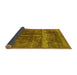 Sideview of Oriental Yellow Industrial Rug, urb1509yw