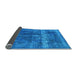 Sideview of Oriental Light Blue Industrial Rug, urb1509lblu