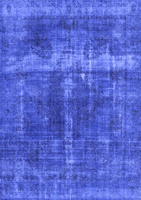 Oriental Blue Industrial Rug, urb1509blu