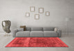 Industrial Red Washable Rugs