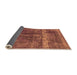 Sideview of Oriental Orange Industrial Rug, urb1509org