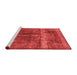 Industrial Red Washable Rugs