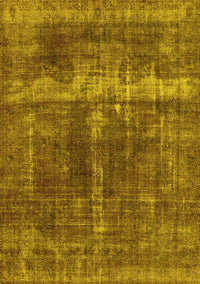 Oriental Yellow Industrial Rug, urb1509yw