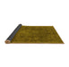 Sideview of Oriental Yellow Industrial Rug, urb1510yw