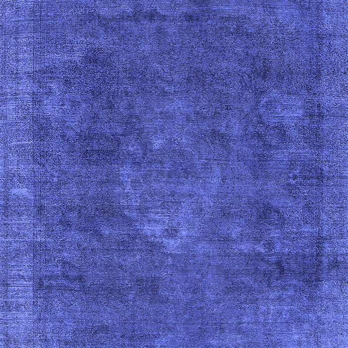 Machine Washable Oriental Blue Industrial Rug, wshurb1510blu