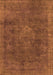 Machine Washable Oriental Orange Industrial Area Rugs, wshurb1510org