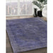 Machine Washable Industrial Modern Purple Navy Blue Rug in a Family Room, wshurb1510