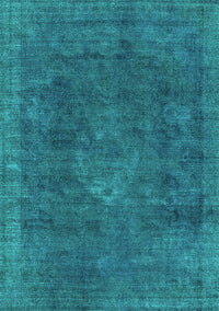 Oriental Turquoise Industrial Rug, urb1510turq