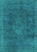 Oriental Turquoise Industrial Rug, urb1510turq