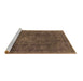 Sideview of Machine Washable Oriental Brown Industrial Rug, wshurb1510brn