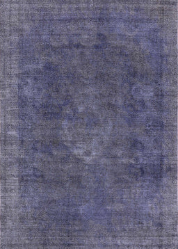 Machine Washable Industrial Modern Purple Navy Blue Rug, wshurb1510