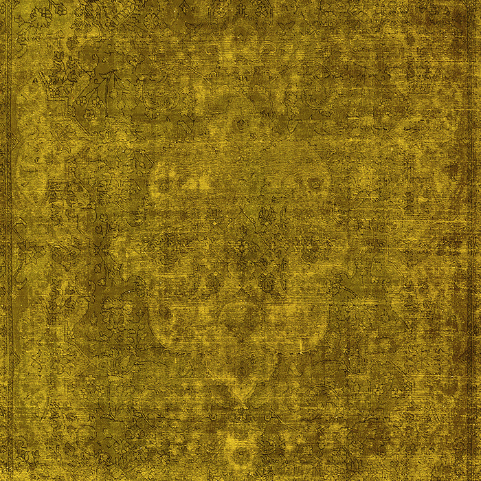 Oriental Yellow Industrial Rug, urb1511yw