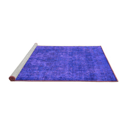 Sideview of Machine Washable Oriental Purple Industrial Area Rugs, wshurb1511pur