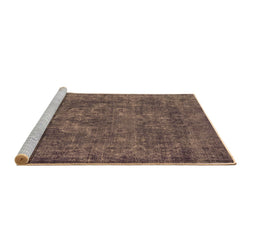 Sideview of Machine Washable Oriental Brown Industrial Rug, wshurb1511brn