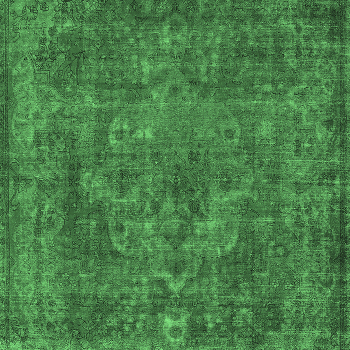Oriental Emerald Green Industrial Rug, urb1511emgrn
