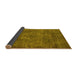 Sideview of Oriental Yellow Industrial Rug, urb1511yw