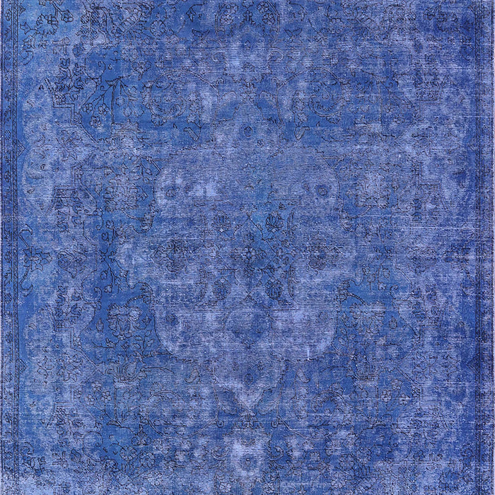 Mid-Century Modern Blue Oriental Rug, urb1511