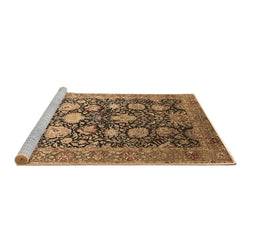 Sideview of Machine Washable Oriental Brown Industrial Rug, wshurb1512brn