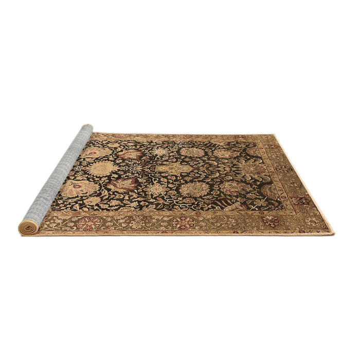 Sideview of Machine Washable Oriental Brown Industrial Rug, wshurb1512brn
