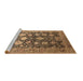 Sideview of Machine Washable Oriental Brown Industrial Rug, wshurb1512brn