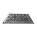 Sideview of Machine Washable Oriental Gray Industrial Rug, wshurb1512gry