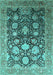 Oriental Turquoise Industrial Rug, urb1512turq