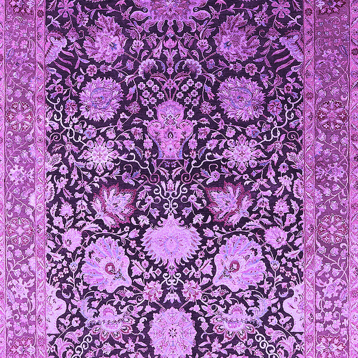 Machine Washable Oriental Purple Industrial Area Rugs, wshurb1512pur