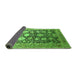 Sideview of Oriental Green Industrial Rug, urb1512grn