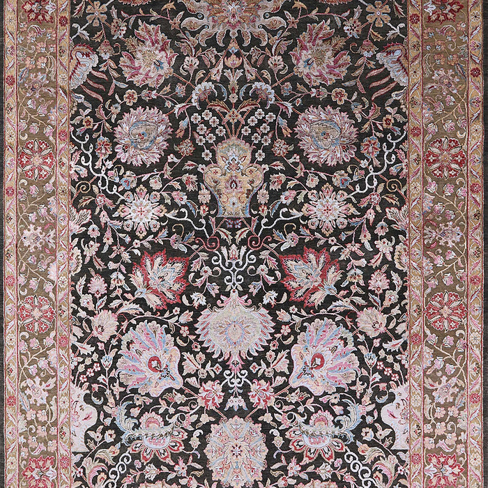 Machine Washable Industrial Modern Silver Pink Rug, wshurb1512